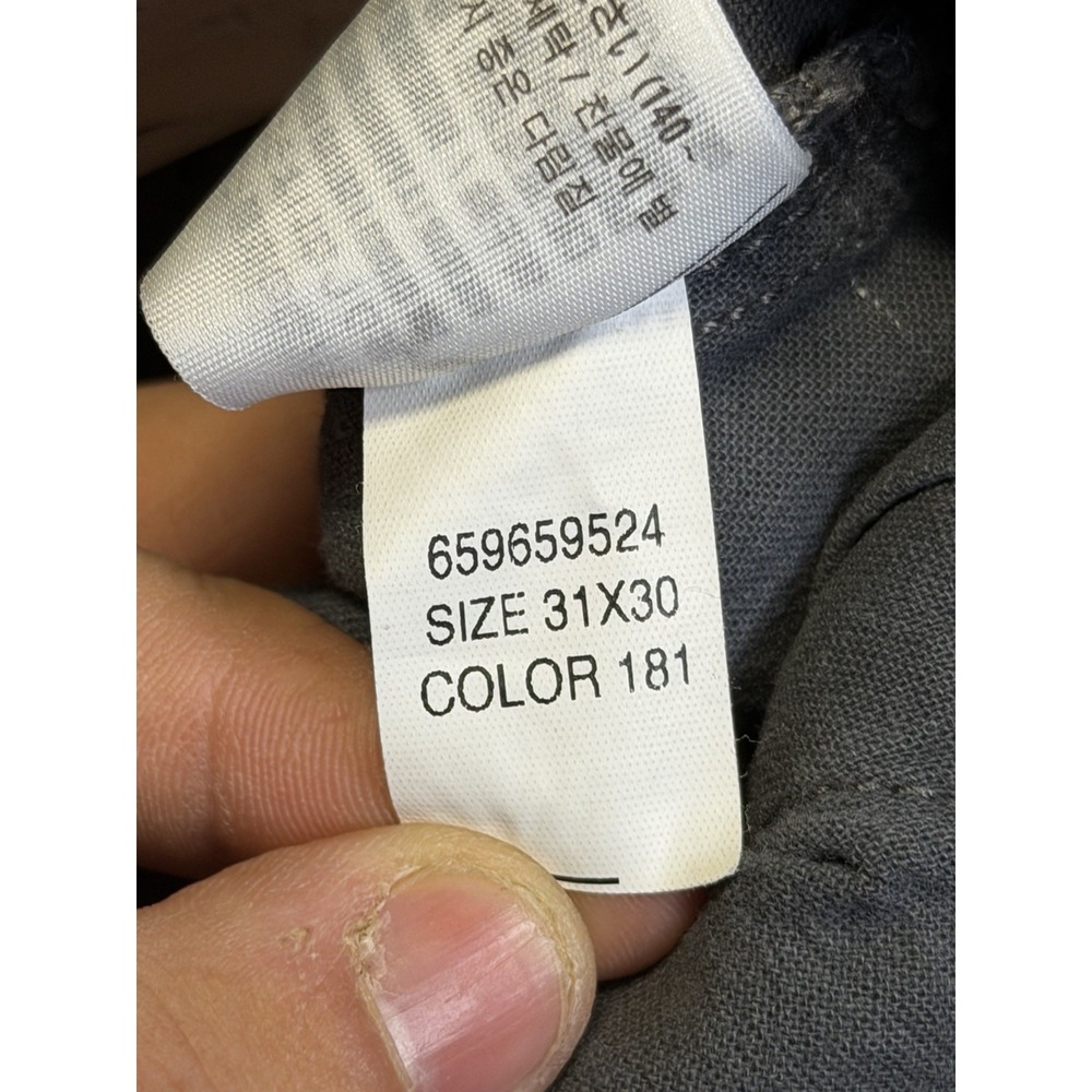 Hollister Straight Loose Pants Men's 31x30 (Measures 31x28) Light Gray Chino - Picture 5 of 6